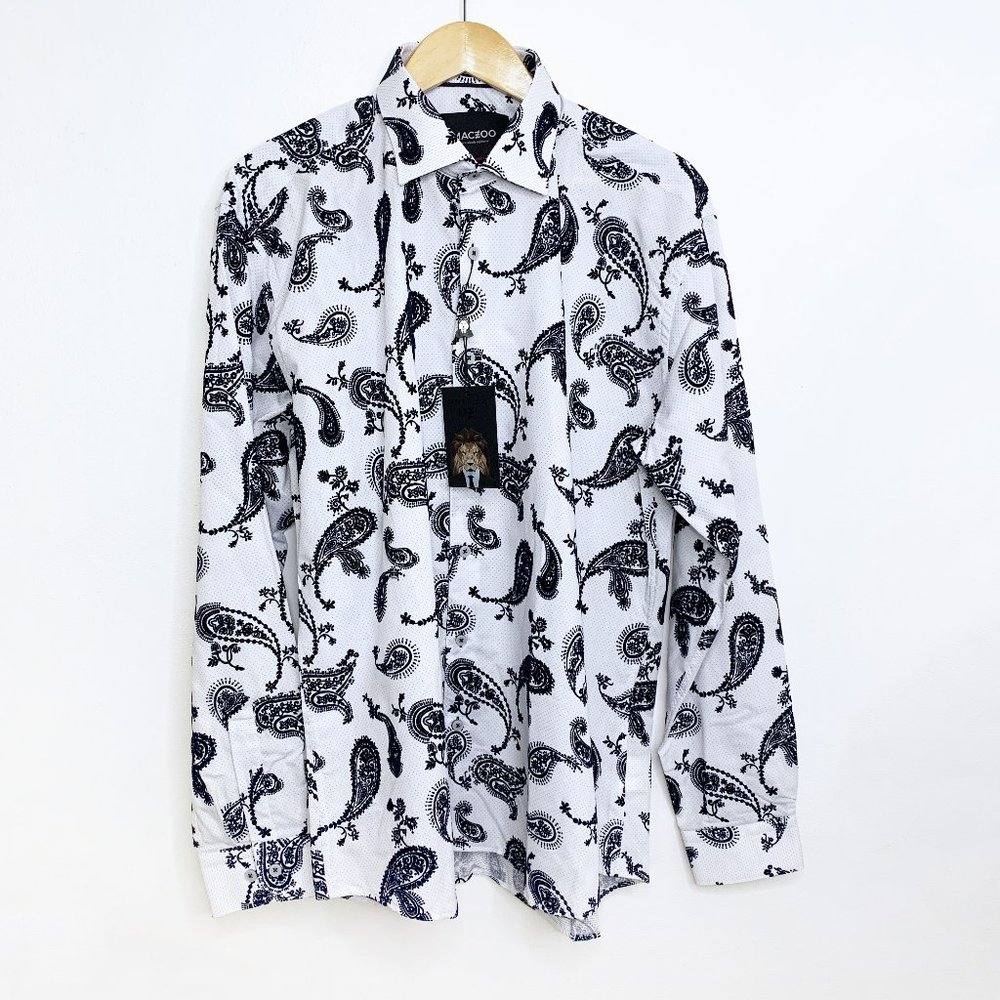 Maceoo - Paisley White Long Sleeve
